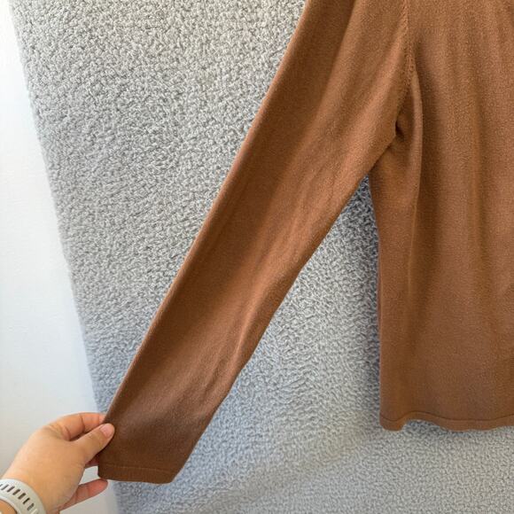 Camaieu France Womens Top Brown Cardigan Long Sleeve Button Size S (UK 3) - Picture 4 of 9